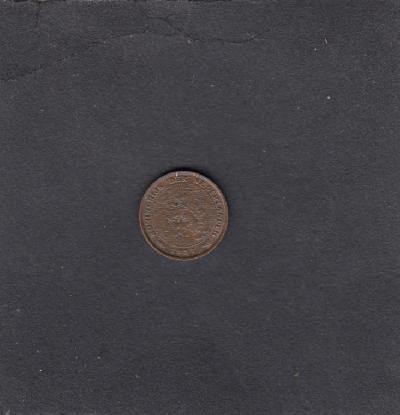 Beschrijving: 1/2 Cent WILHELMINA 